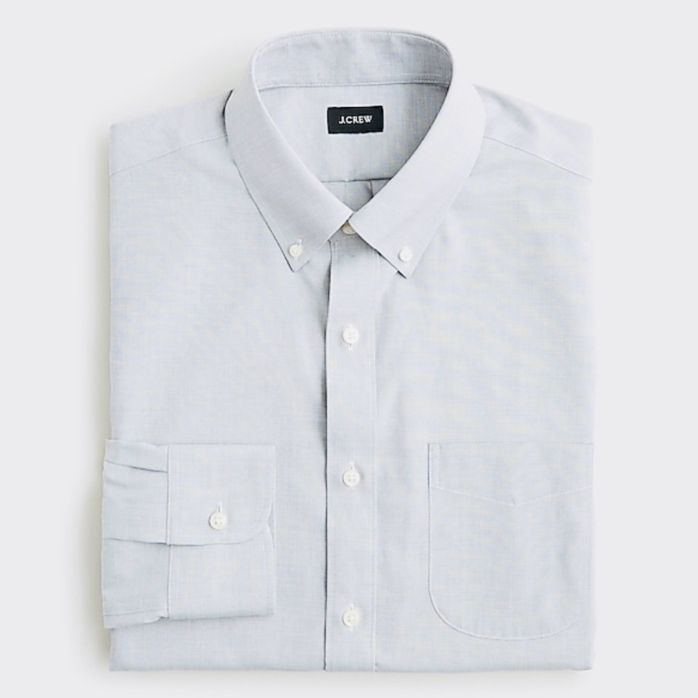 J. Crew Bowery White Oxford cloth button down
